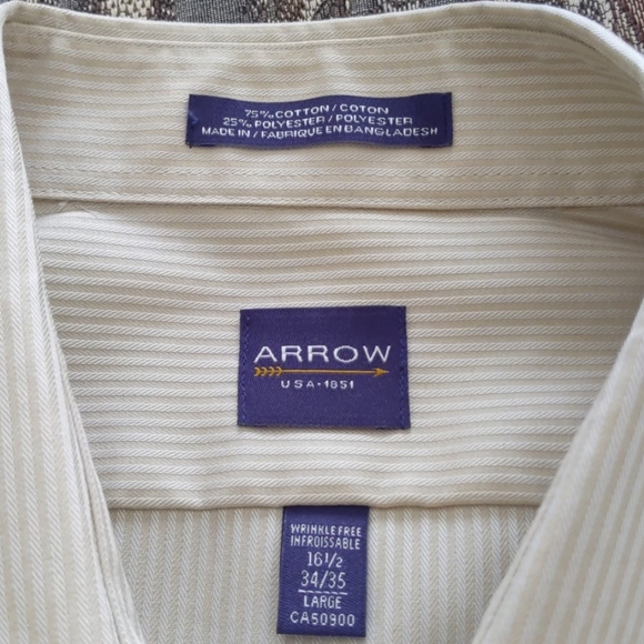 ARROW Men's Dress Shirt NWT - Picture 3 of 3